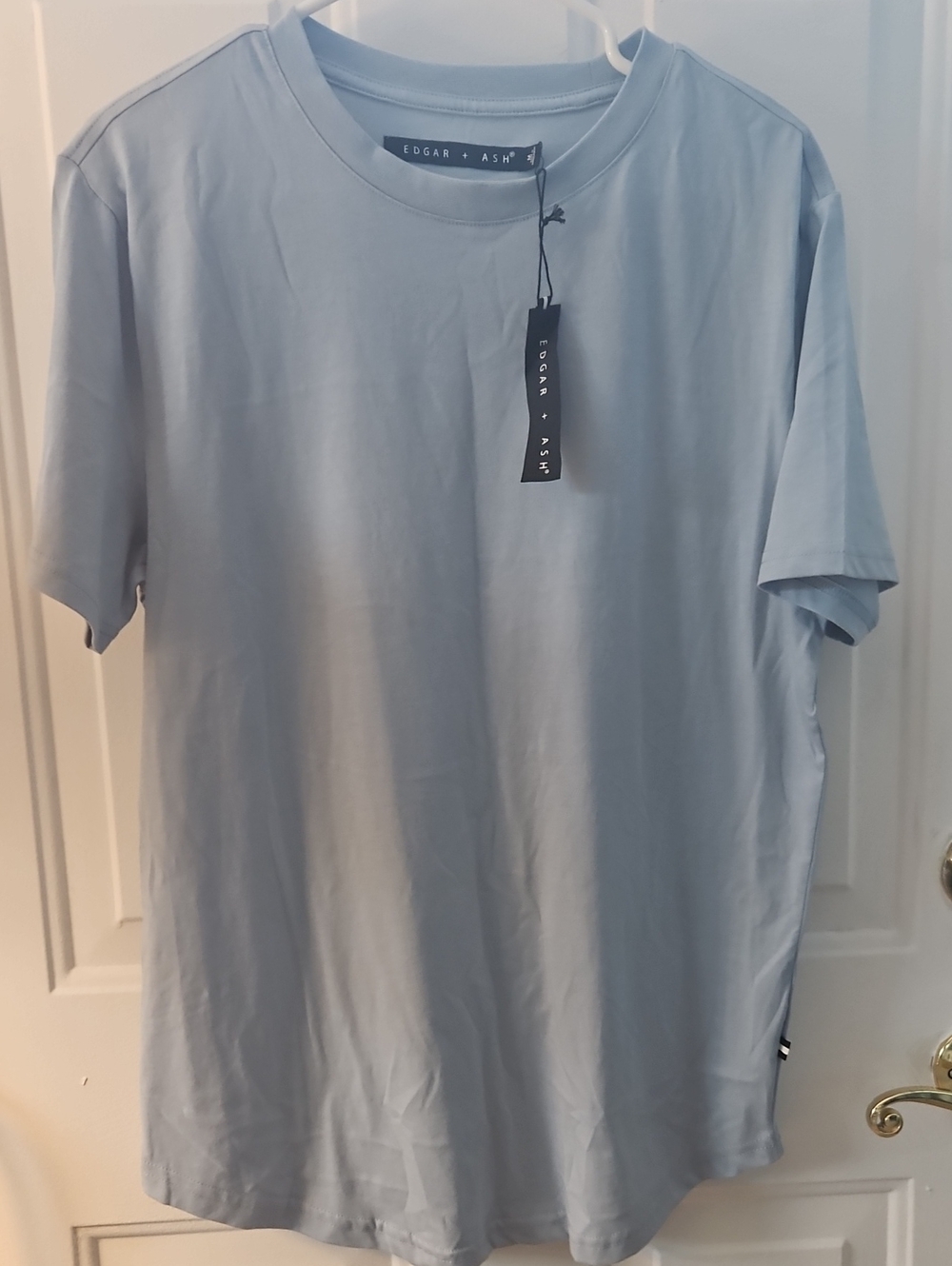 Men's Edgar + Ash Light Blue Crew Neck T-Shirt